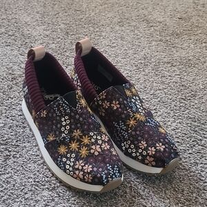 Floral Slip-On Sneakers
